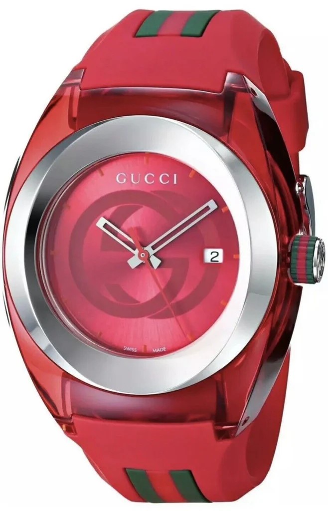 New Genuine Gucci Sync XXL Replacement Silicone Rubber Watch Band Strap YA137