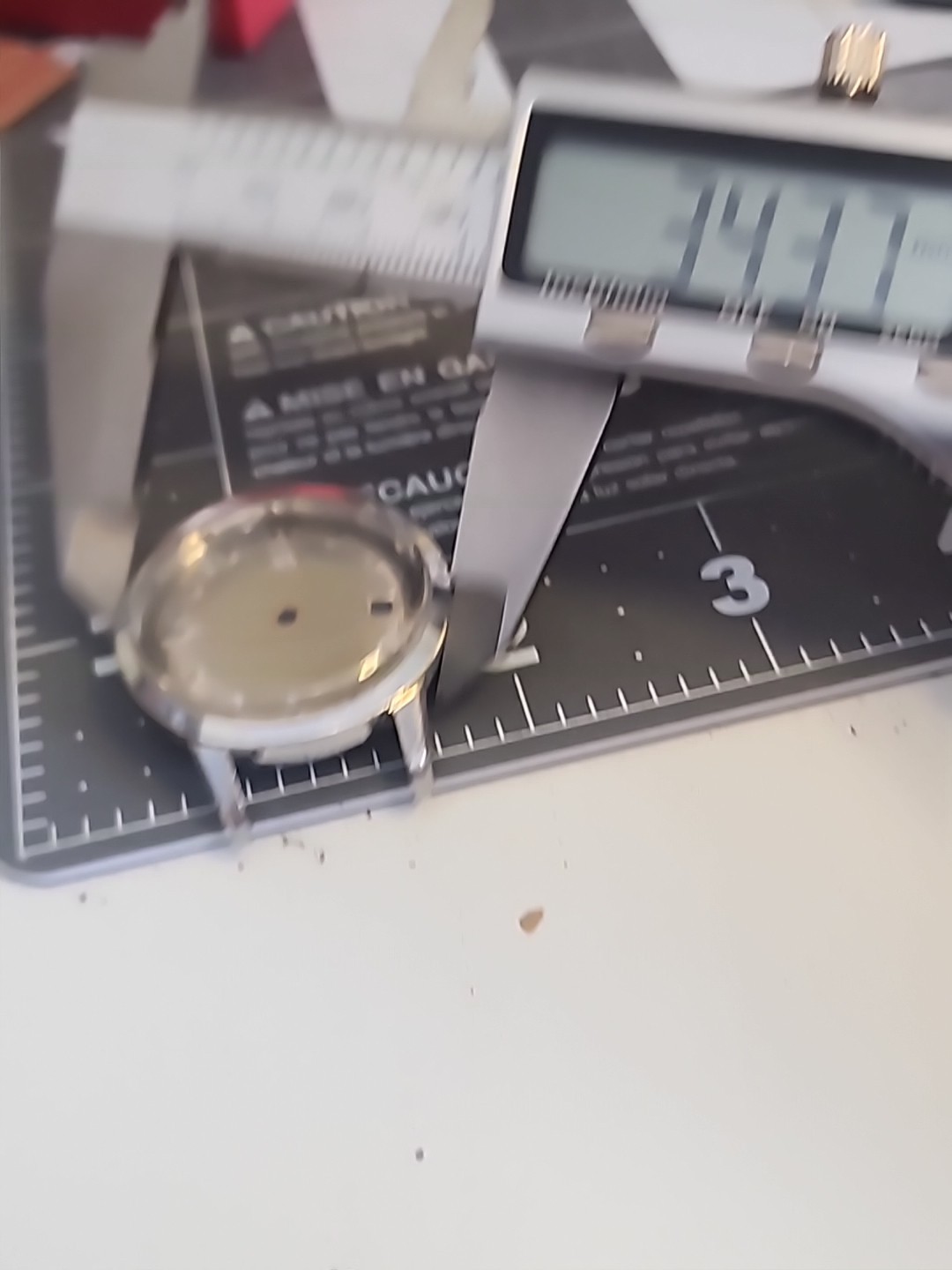 Ernest Borel Dial CASE Crystal And BACK 34.5mm PARTS