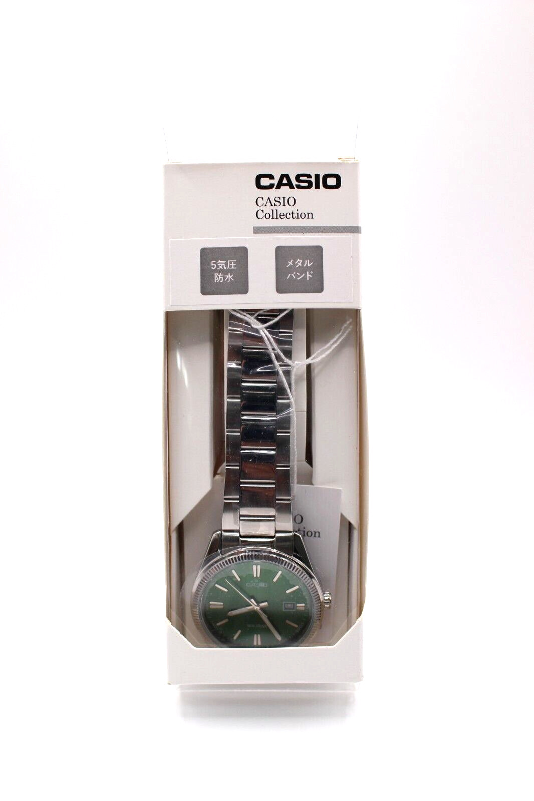 CASIO Collection MTP-1302D-3AJF Green x Silver Mens Watch Dark Dial Analog Gift