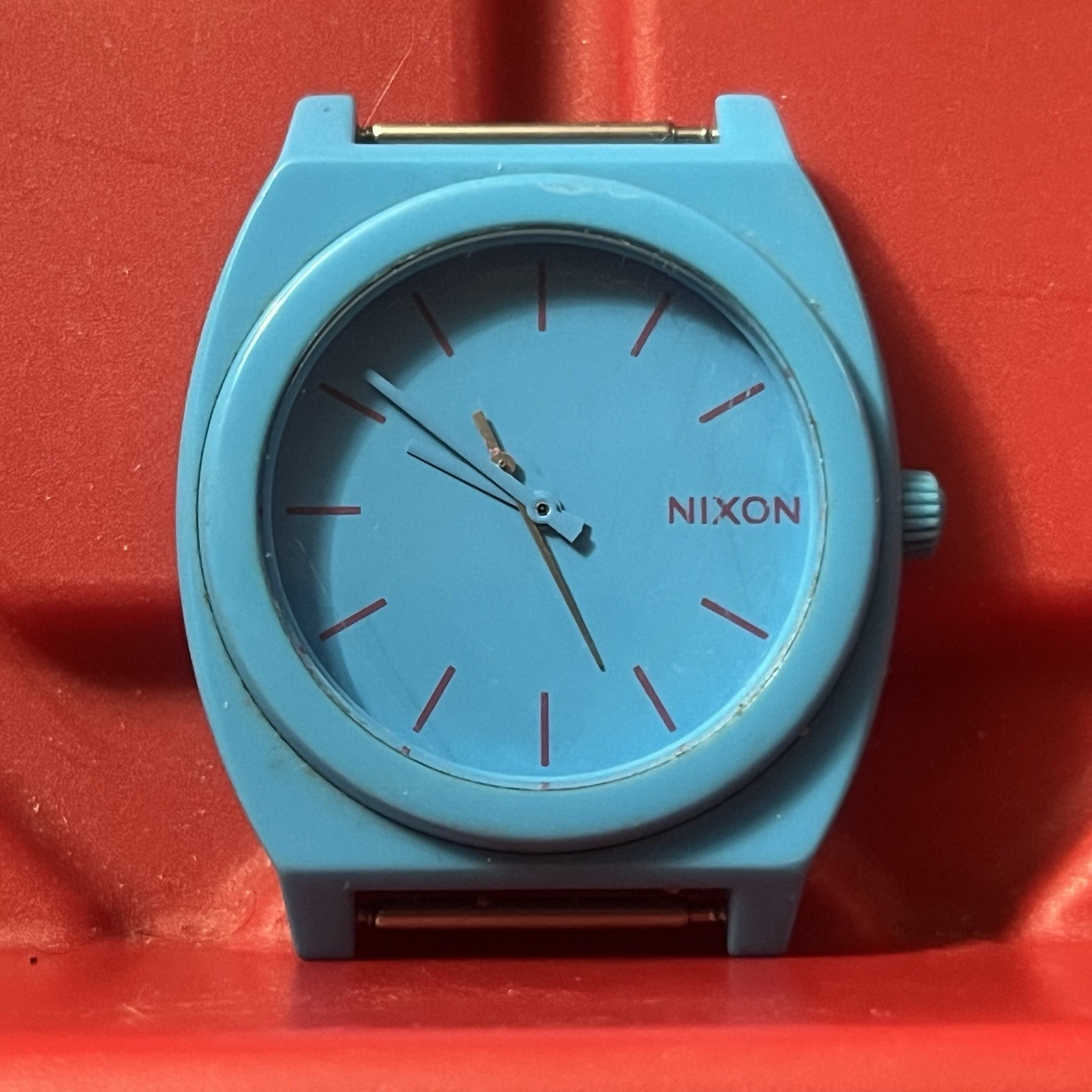 Nixon Time Teller P Minimal Unisex Watch Blue Untested NO BAND Pre Owned