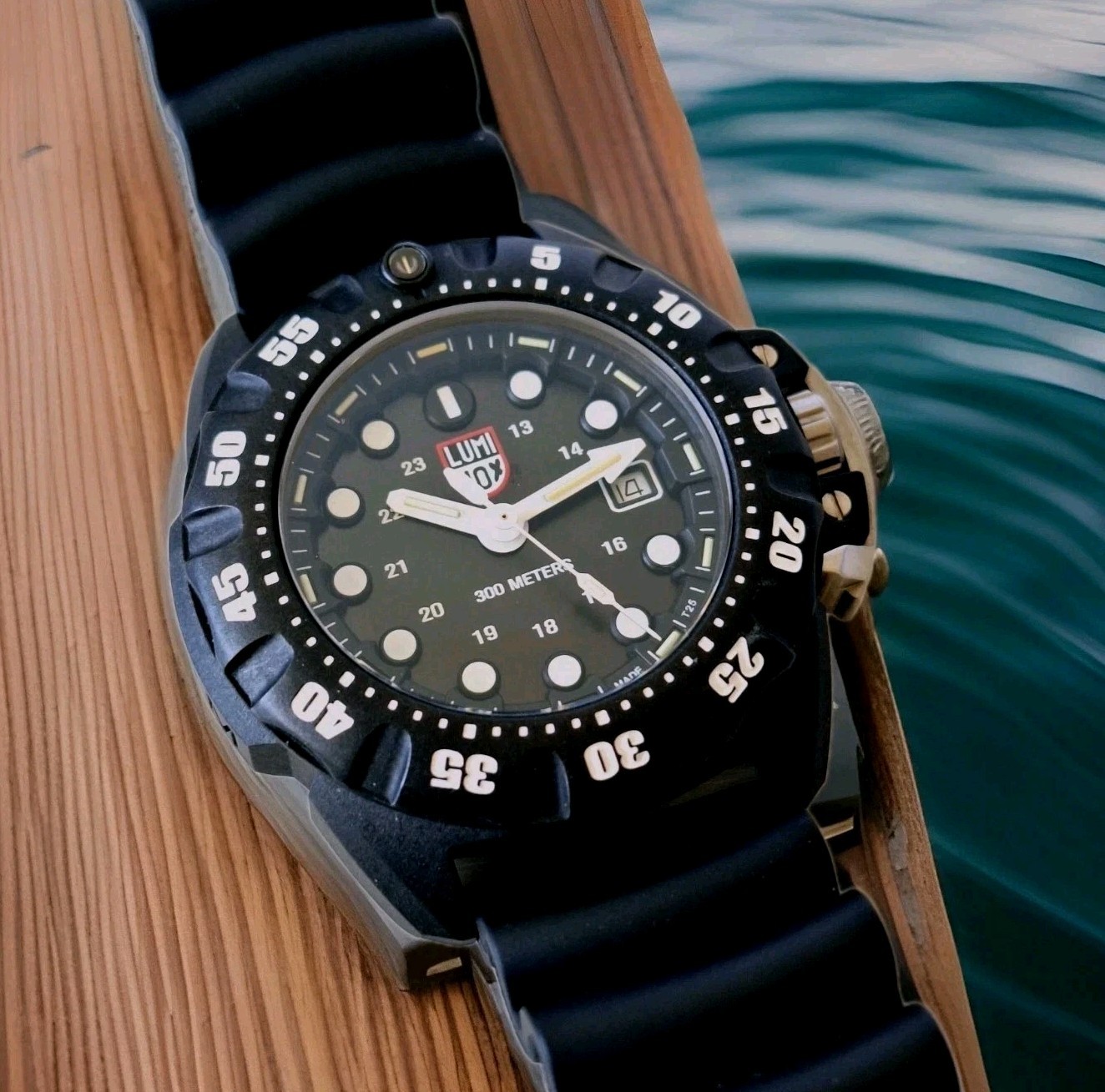 Luminox Scott Cassell Deep Black Dial Men’s Watch 1550 Save the Sea Wolves