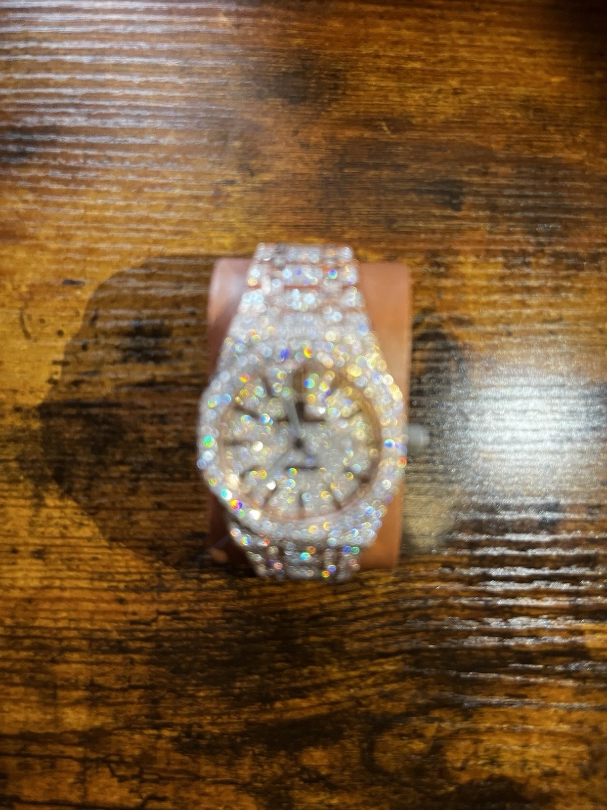 Iced out VVS Moissanite Watch
