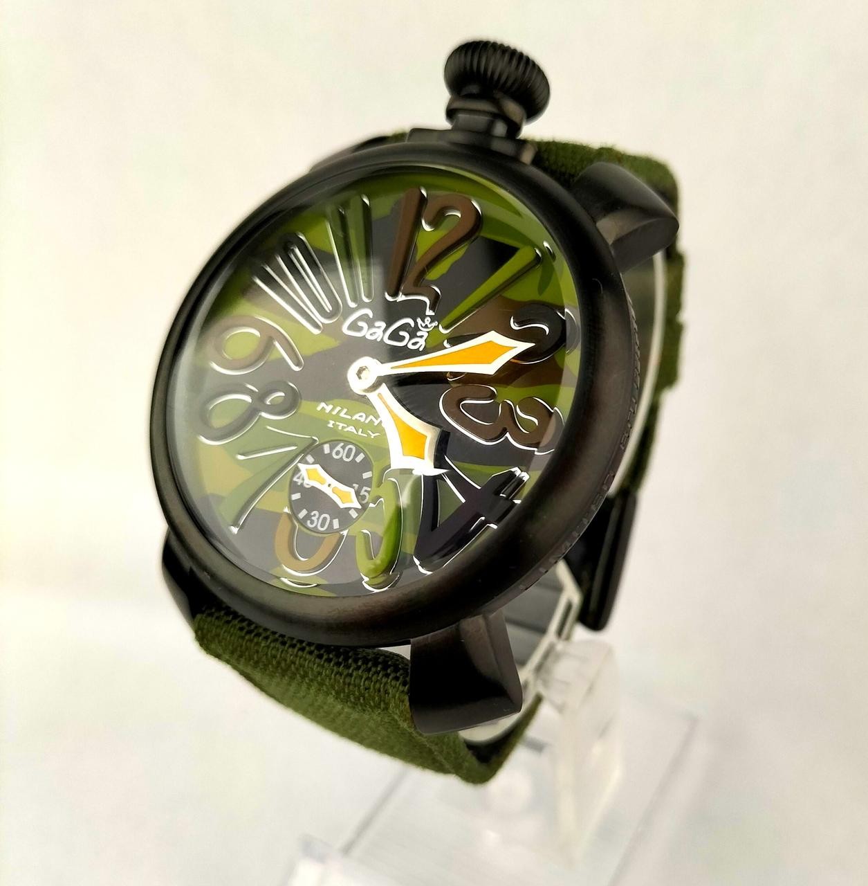GAGA MILANO 5012.5 719910 Manuale 48 Camouflage watch Used Excellent condition
