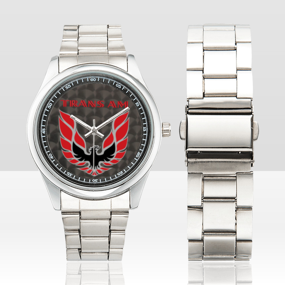Custom Made Red Logo WS6 Firebird Trans Am Watch Classic Muscle Car Guy Dad Gift