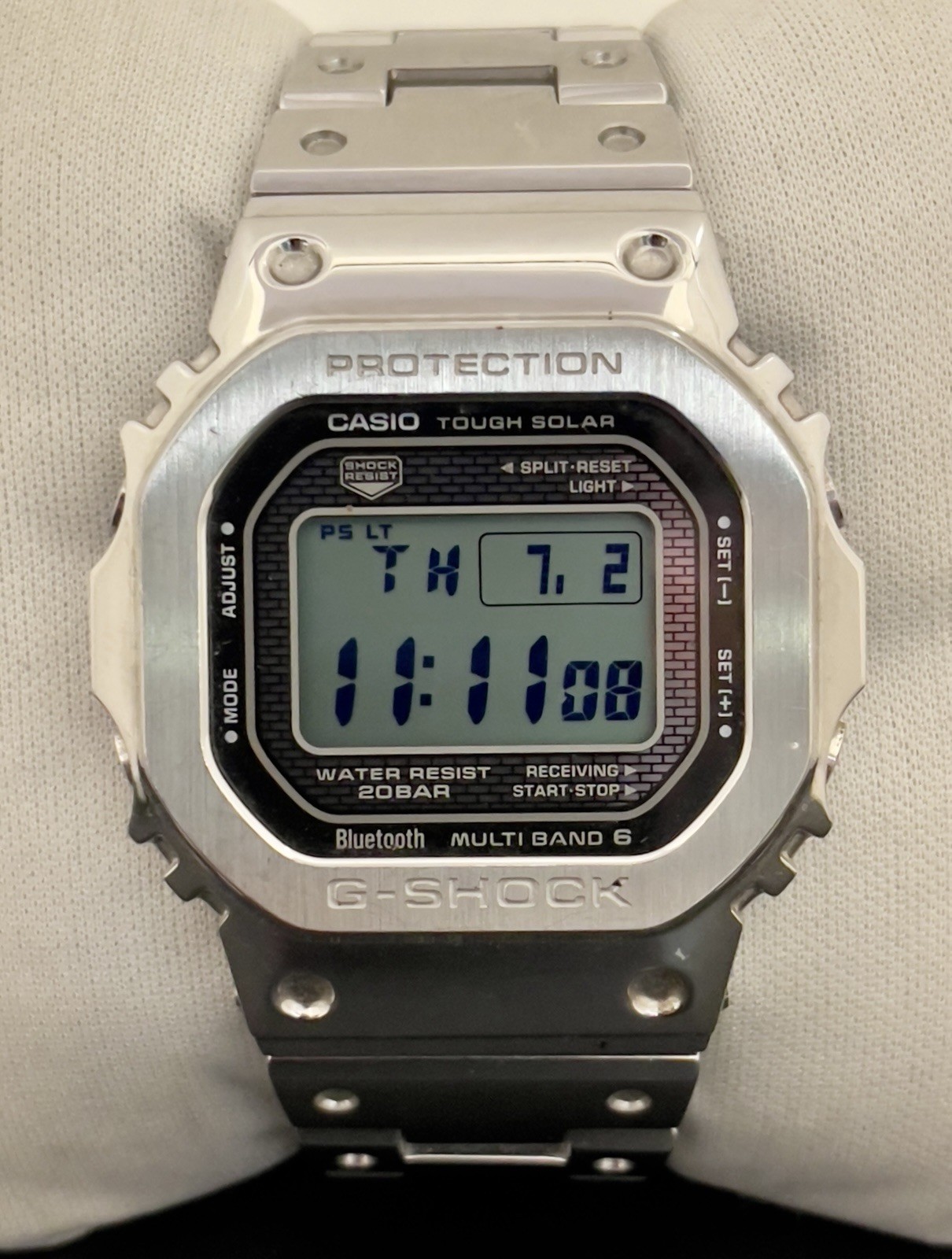 Casio G-Shock GMW-B5000D-1JF Full Metal Stainless Steel Bluetooth Solar Men’s