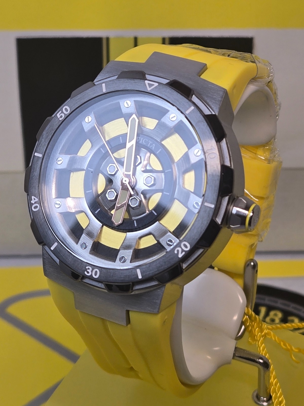 Invicta Special Edition Replica Racing Car w/ Invicta 44mm “Wheel” Watch Bundle!