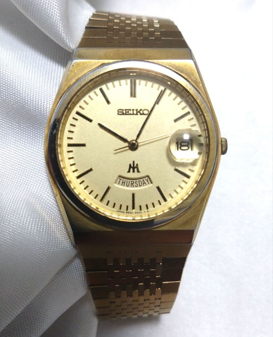 Rare Vintage SEIKO MAJESTA Watch Working Original Band 3.4cm Case Japan Classic