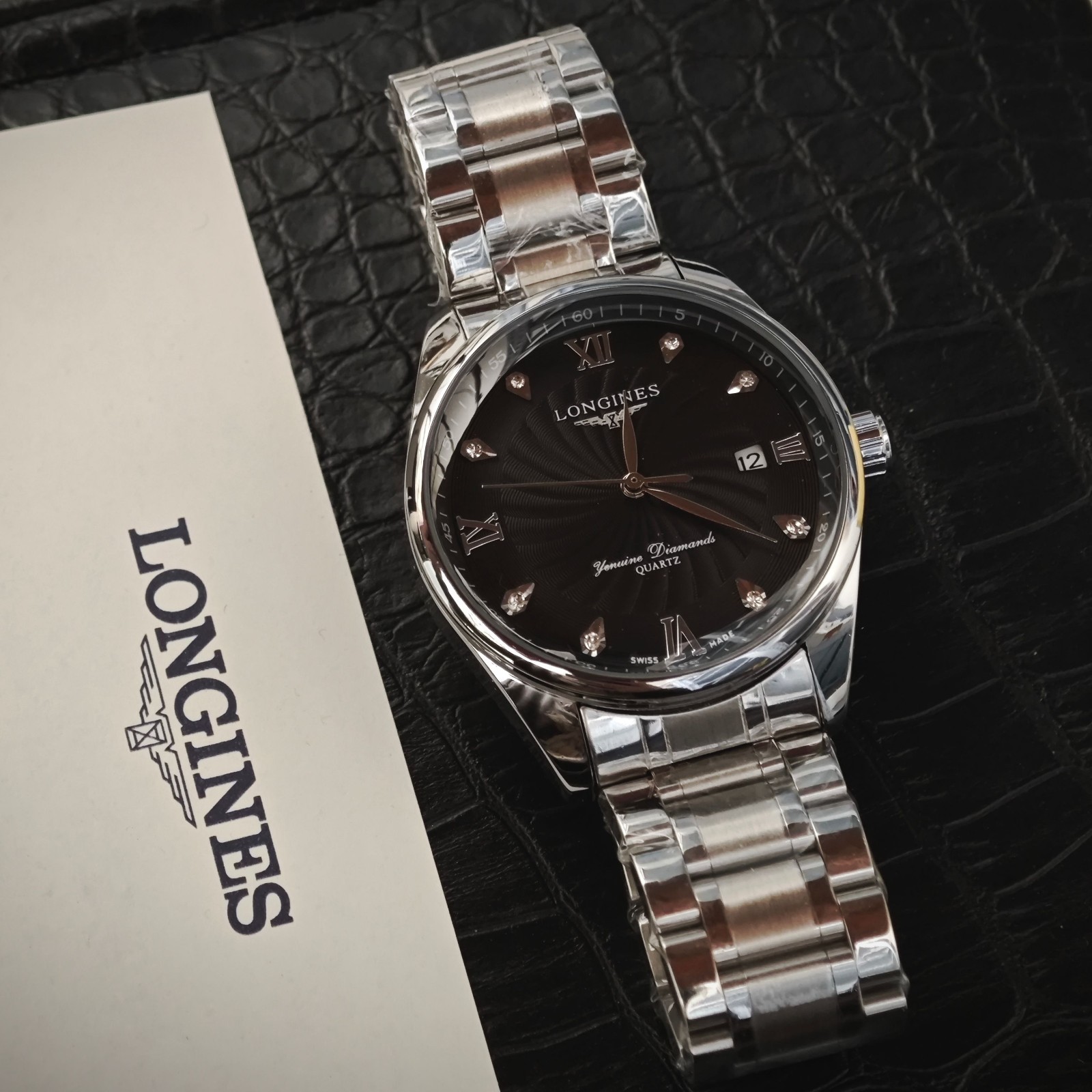 Longines Master Collection Automatic Men’s Watch Black Dial Date Steel 41mm