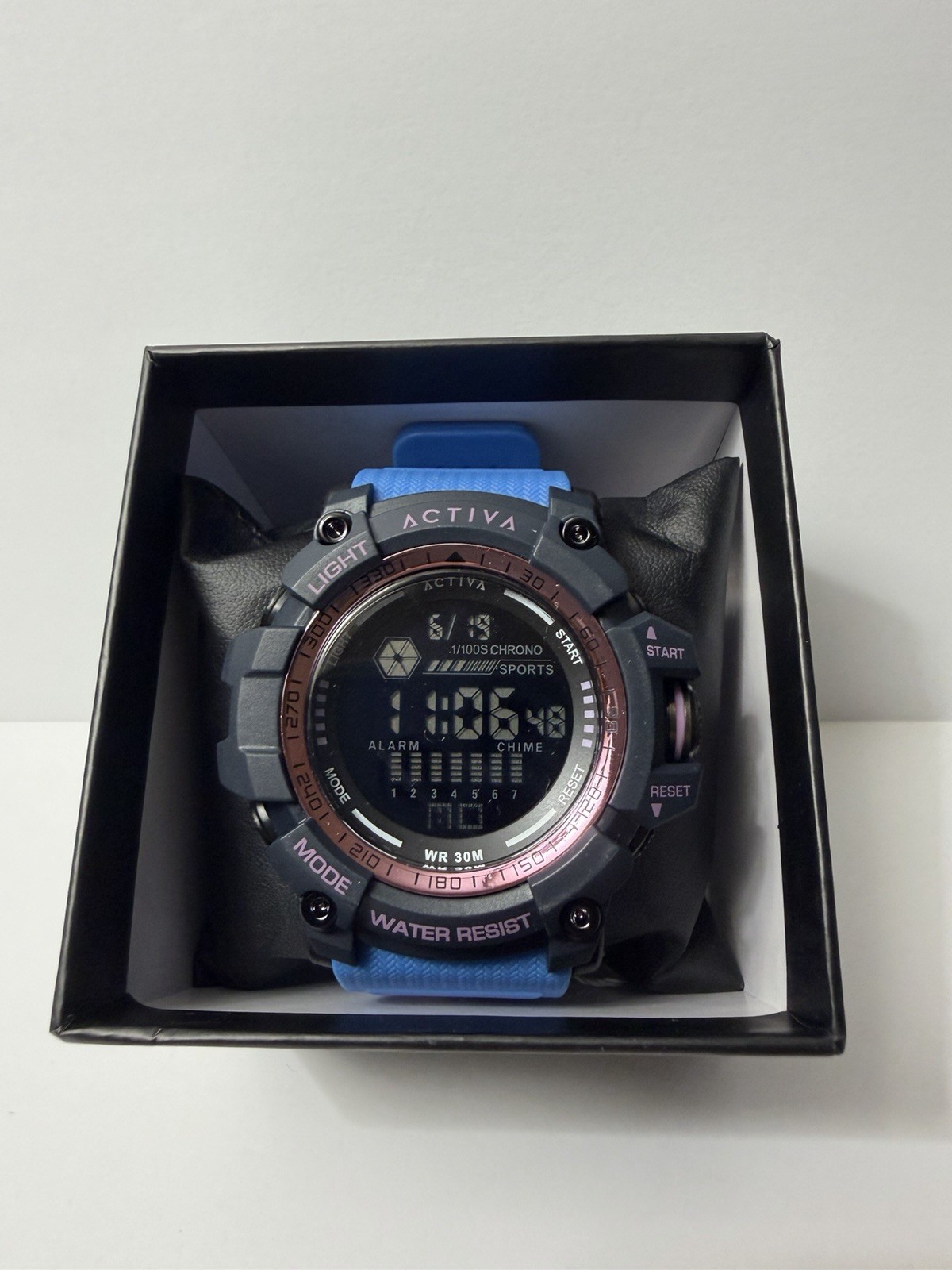 Activa ACW8020-007 Digital Sport Quartz Watch Alarm Chrono Backlight WR30m