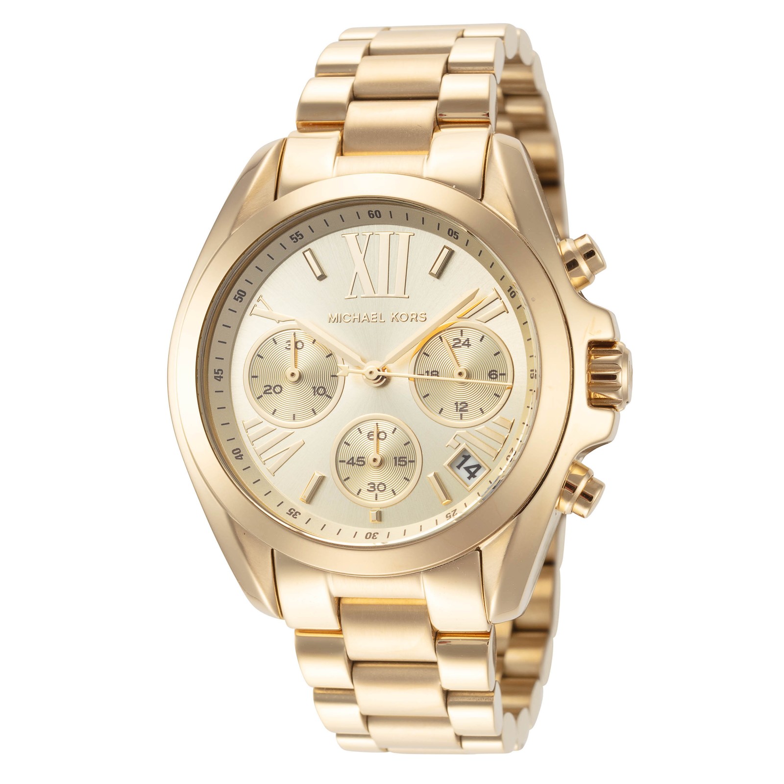 Michael Kors Women’s Bradshaw 35mm Quartz Chronograph Watch MK5798