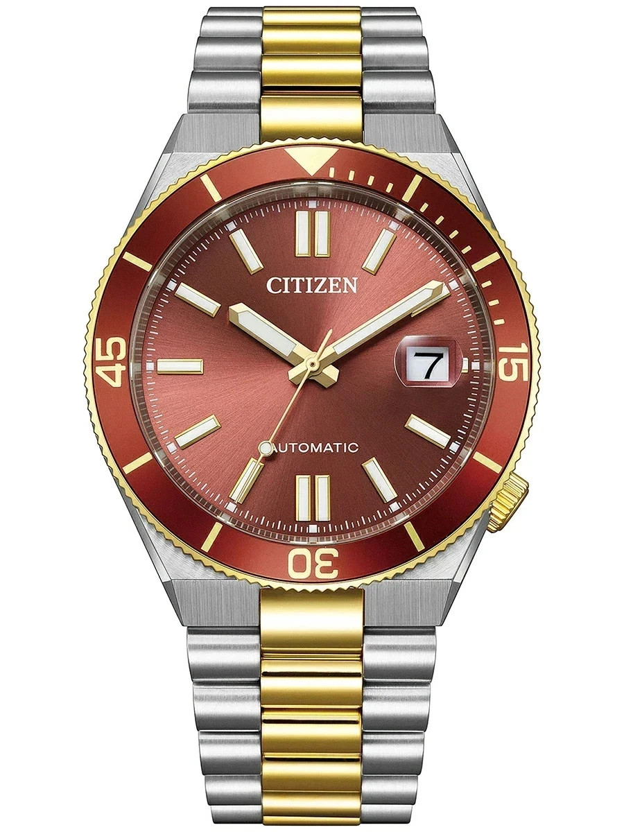 Citizen Tsuyosa Shore Automatic Coral Red Dial Two-Tone 40mm Sapphire NJ0234-58X