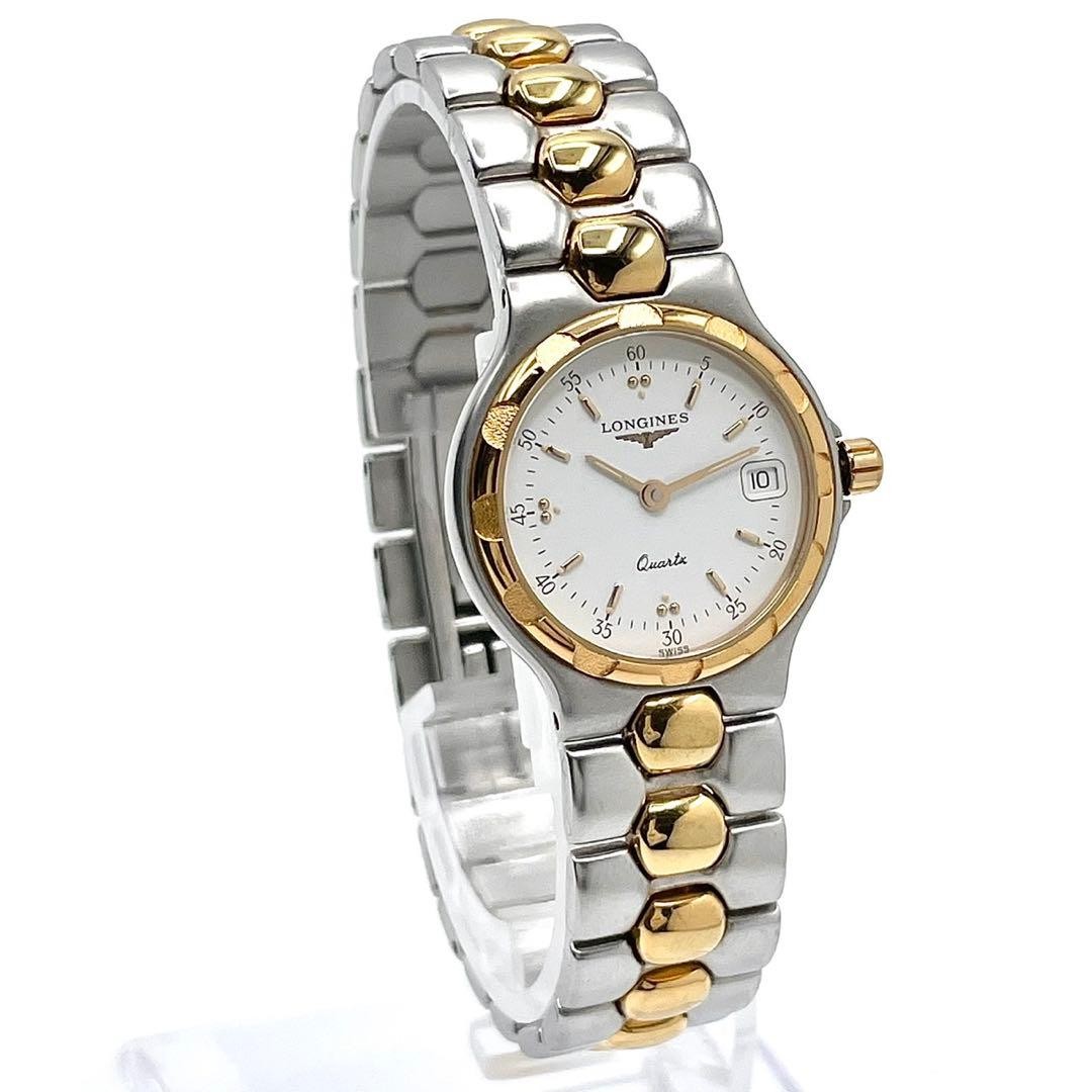 Longines Conquest Combi Date L1.114.3 White Quartz Women’s Watch Japan 0712628