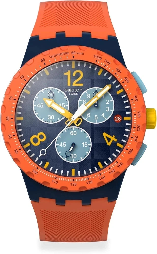 Trendy Unisex Orange Camo Quartz Watch – Casual Style for Every Occasion