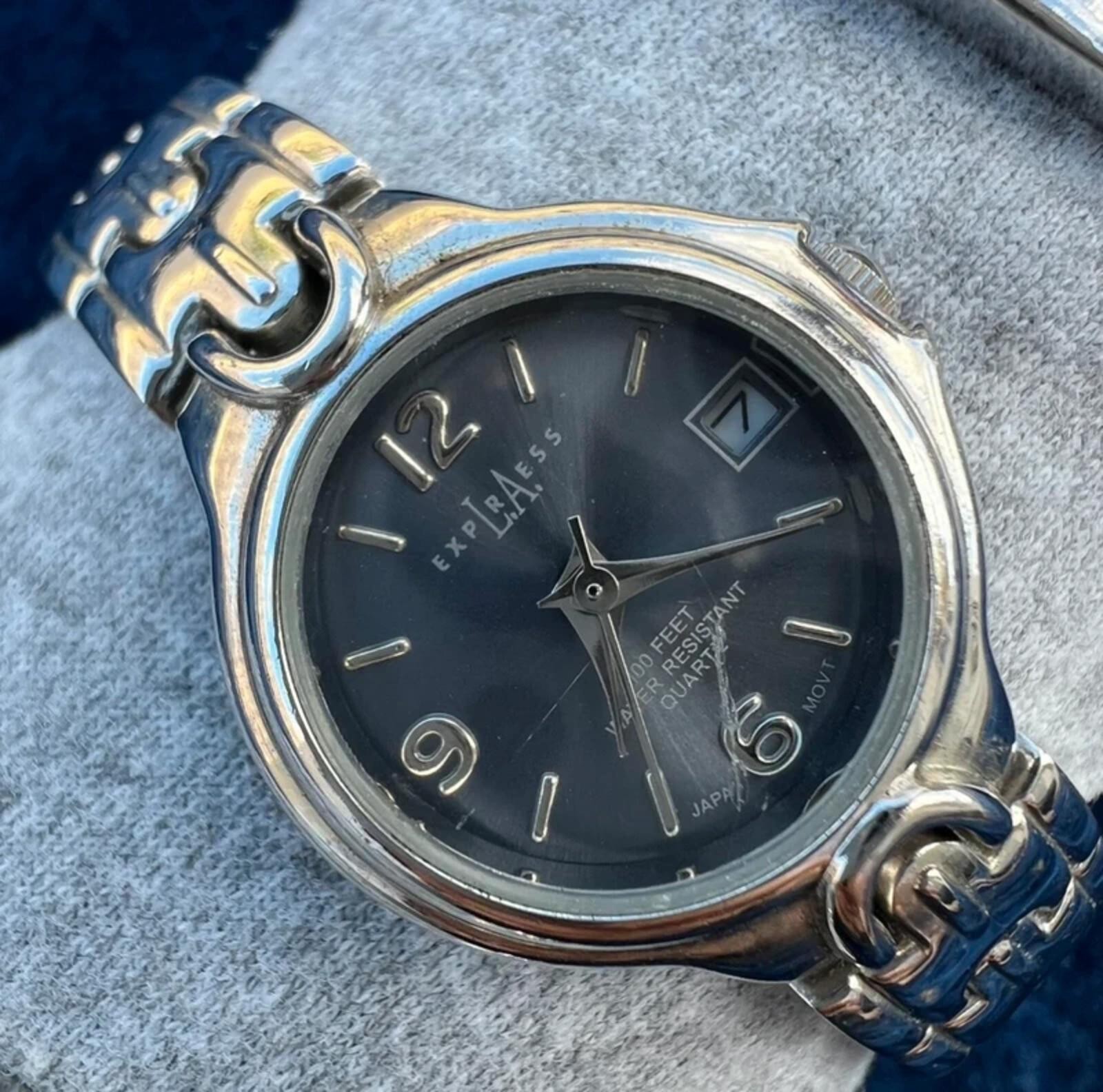 Silver Watch & Bangle Set
