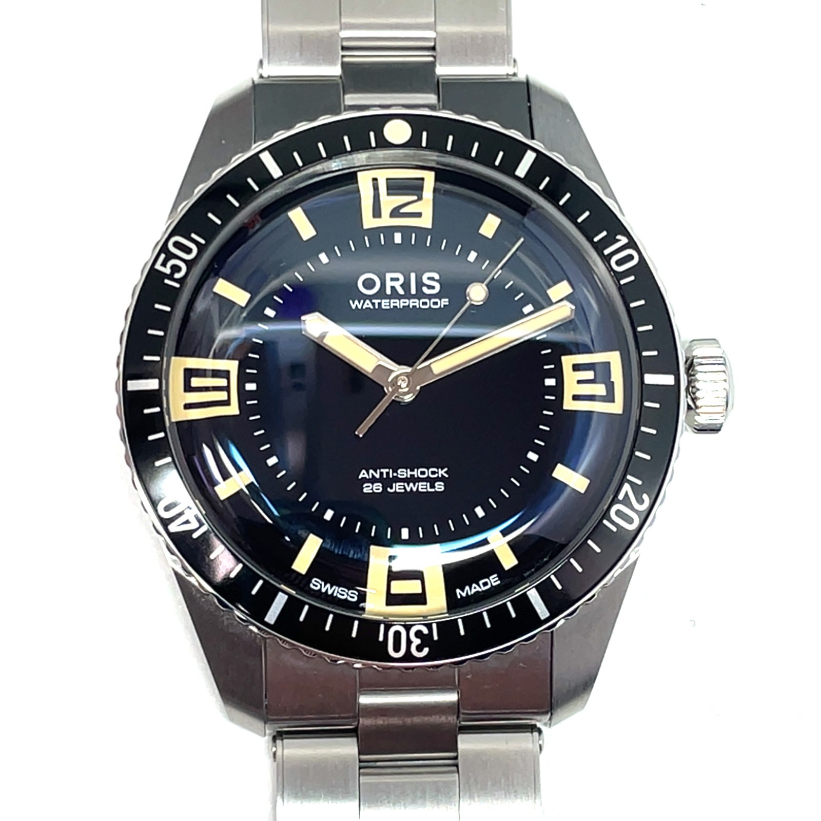 Oris Divers Sixty-Five 60th Anniversary 40mm Watch 0173377724034 Black Dial Stee