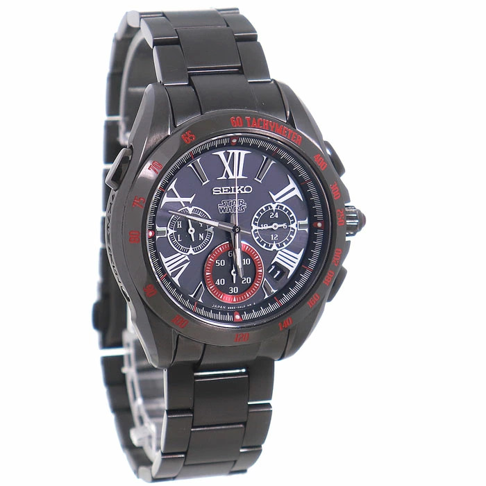 SEIKO Brightz Star Wars Collaboration Darth Maul Model Solar Radio Wave Men s Wa