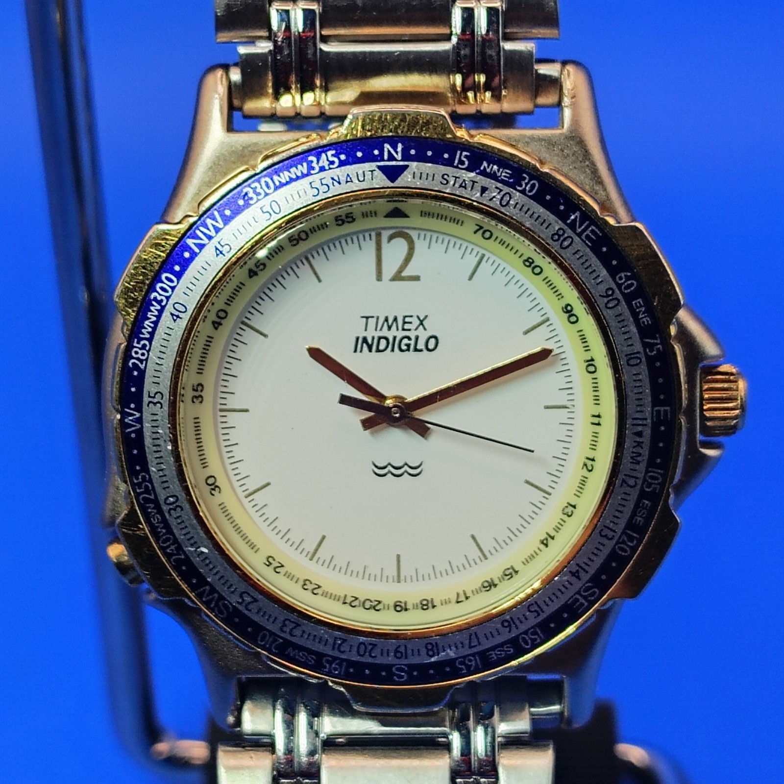 Vintage 1992 Timex Navigator Sailor 36mm Mens Quartz Field Watch (No Indiglo)