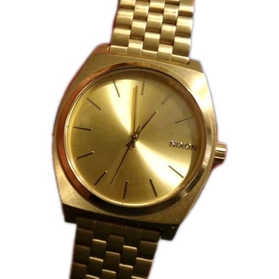 Men’s NIXON Minimal Gold Watch Water-Resistant w/ New Battery