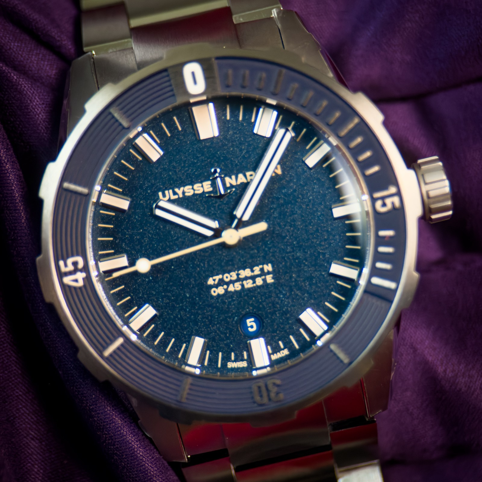 Ulysse Nardin Diver Full Set Blue Men’s Watch – 8163-175/93