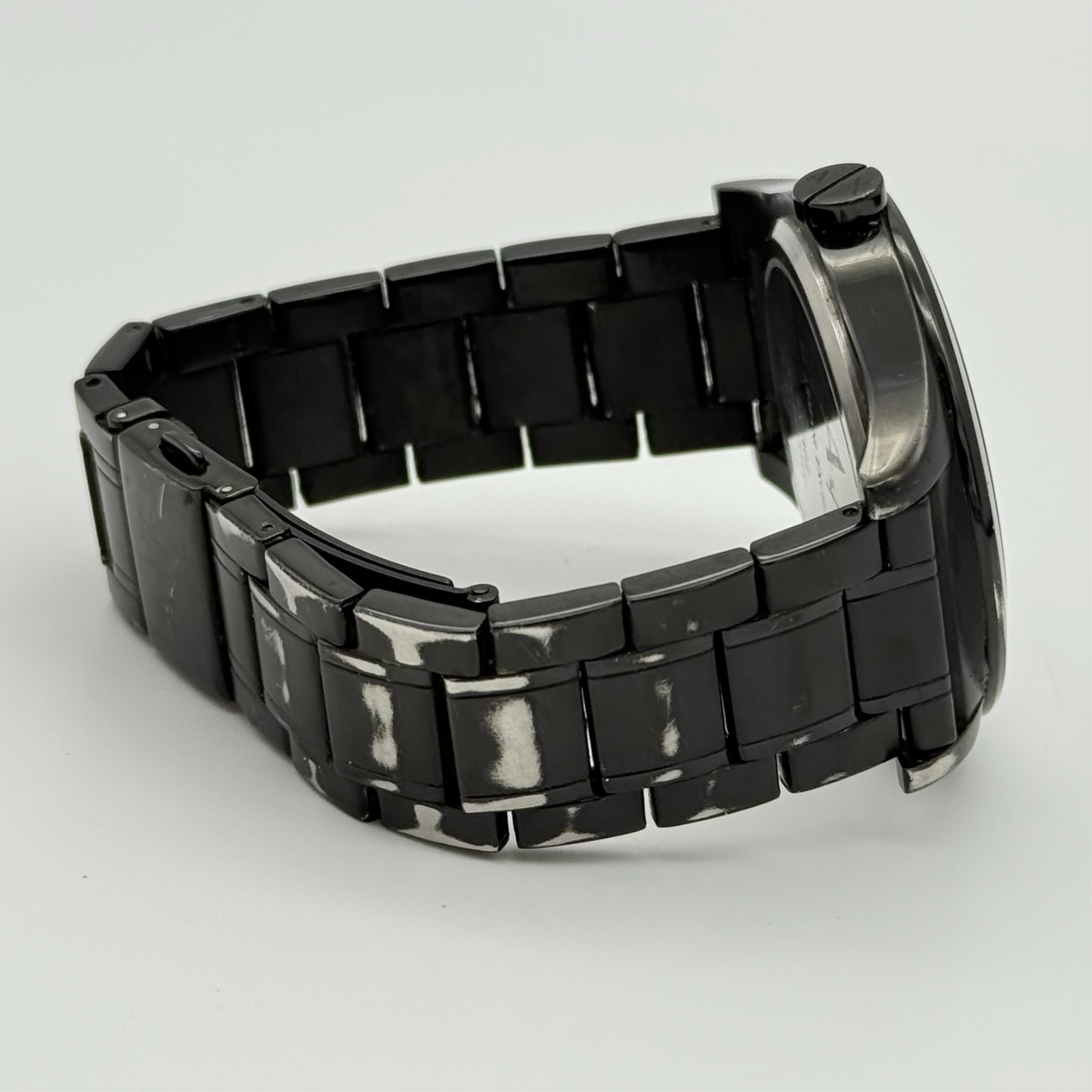 Men’s ARMANI EXCHANGE All Stainless Steel Classic 44mm Bracelet Watch, AX7102