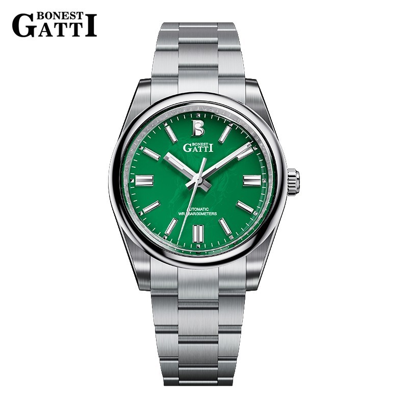 BONEST GATTI Automatic Mechanical Simple Luminous Horse Dial Men’s Watches 8015