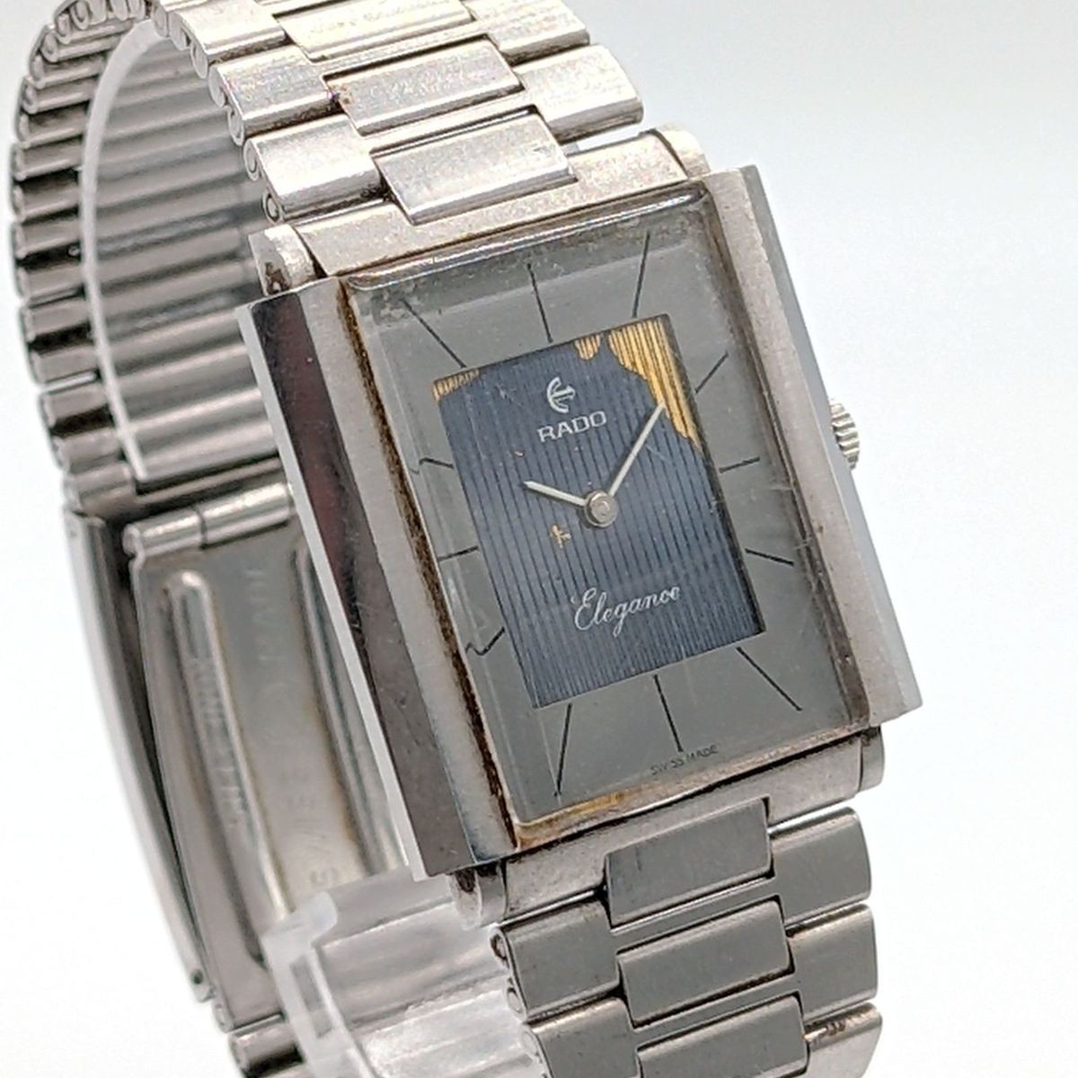 RADO ELEGANCE 396.5015.4 Rado Elegance Watch Manual Wind Men’s Square Y2K 00S Wo