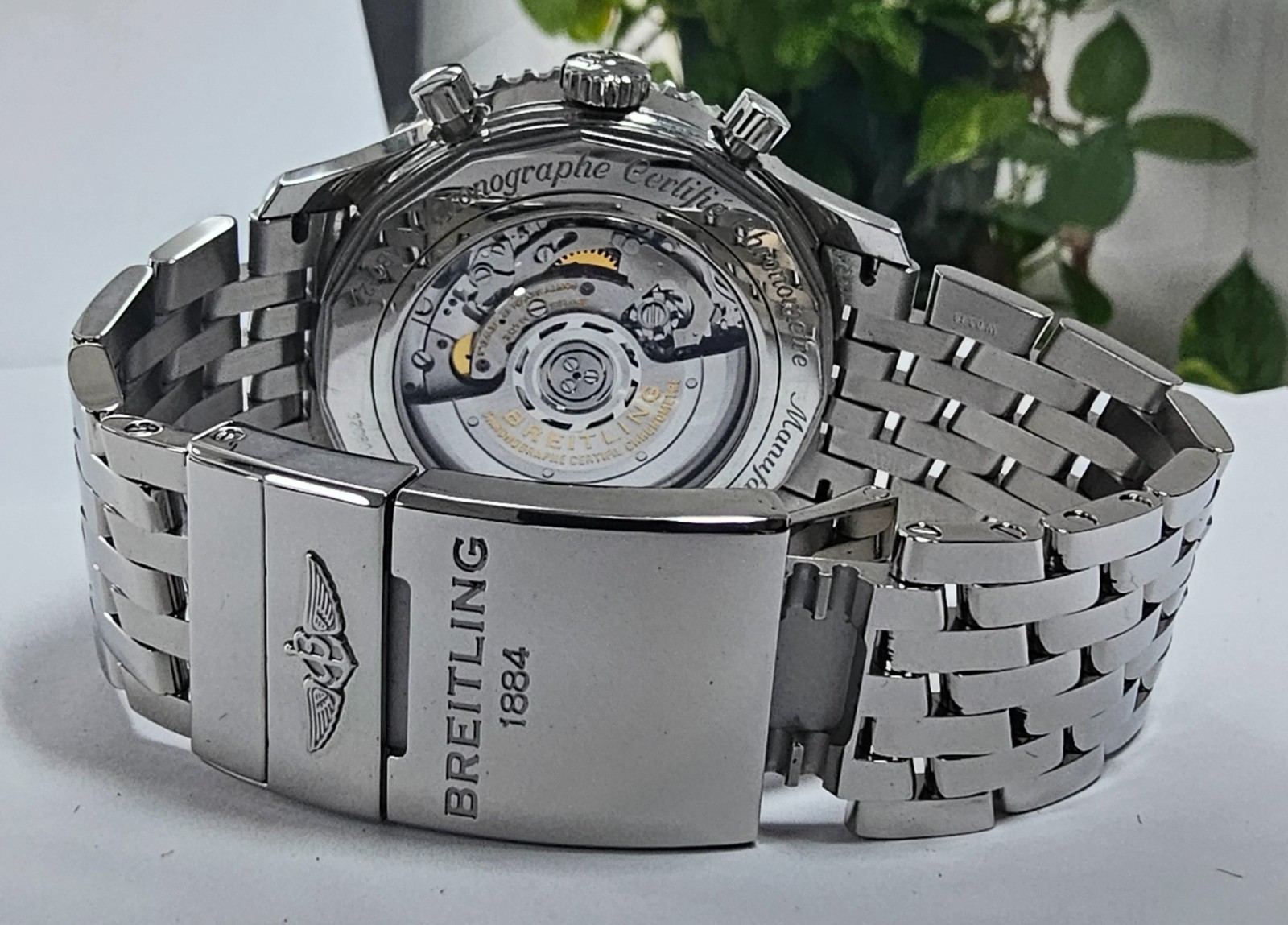 Breitling Navitimer B01 AB0127 46mm Steel Chronograph Blue Dial 2017