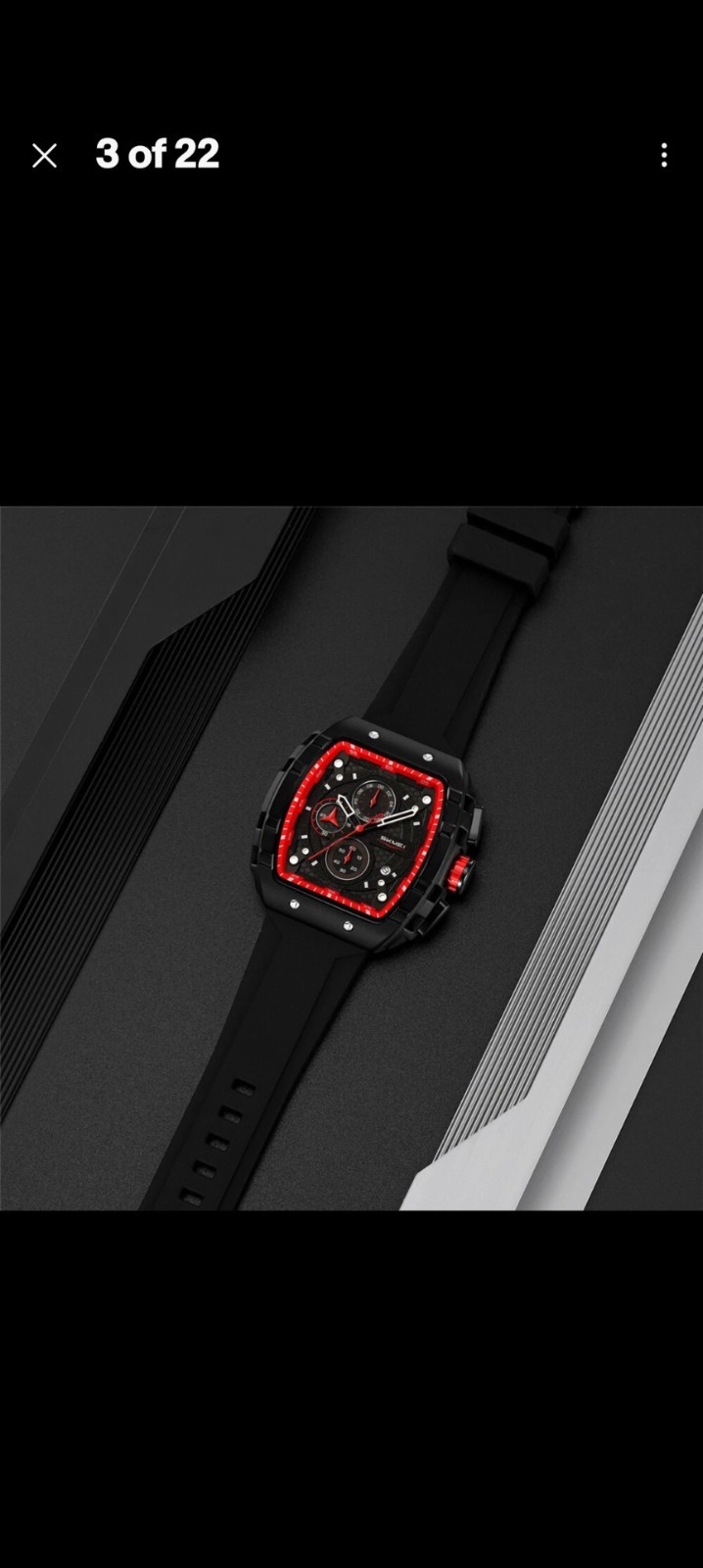SKMEI Men Rectangle Wristwatch Multifunction Calendar Date Male Quartz Watches