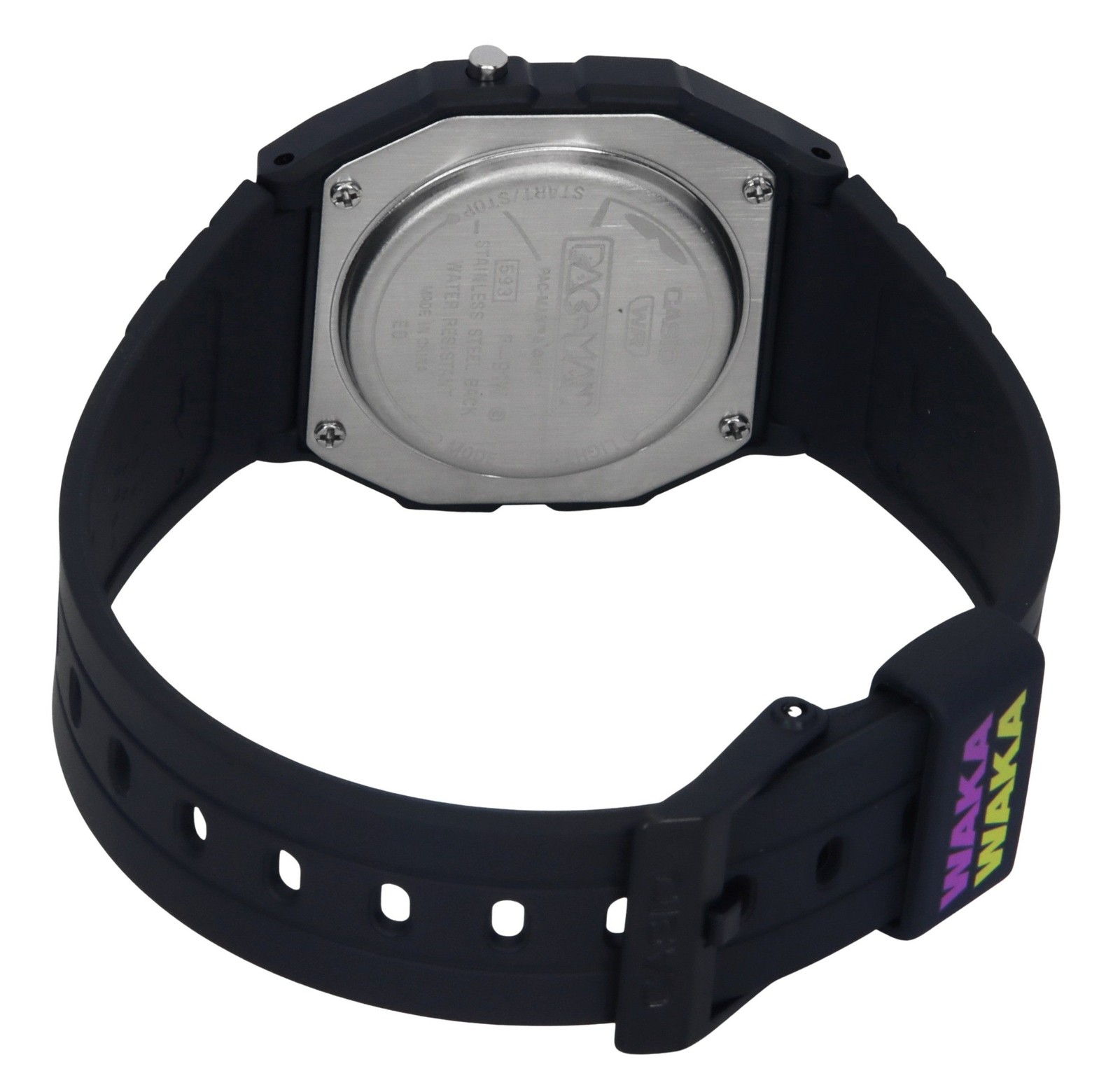 Casio Digital PAC-MAN Collaboration Alarm Chrono Quartz F-91WPC-1A Unisex Watch