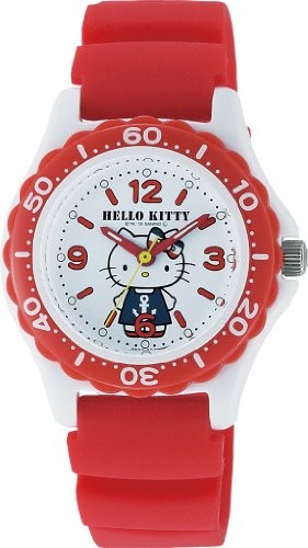 CITIZEN Q&Q VQ75-232 Hello Kitty Women’s Watch White Red 100M Japan New