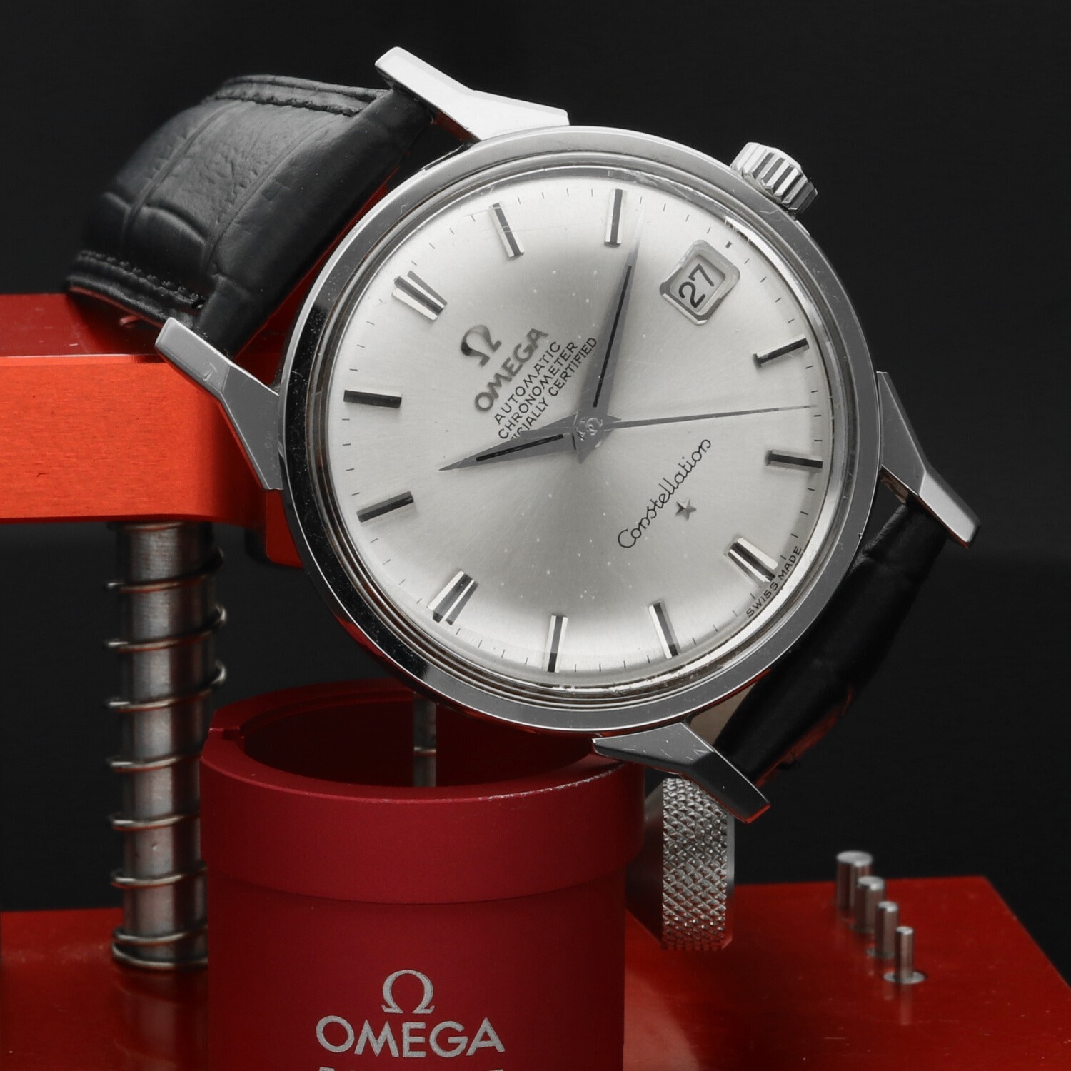 1963 Omega Constellation Automatic 168.005 Dog Leg Cal.561 Original Silver Dial