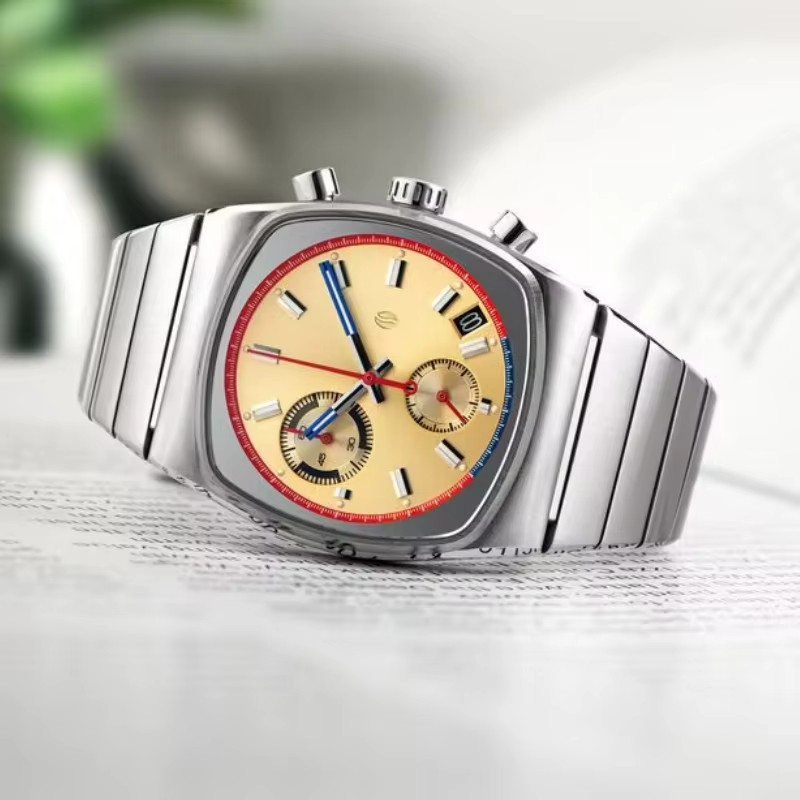CILOA Men Retro Automatic Movement Steeldive Stainless Steel Waterproof Luxury