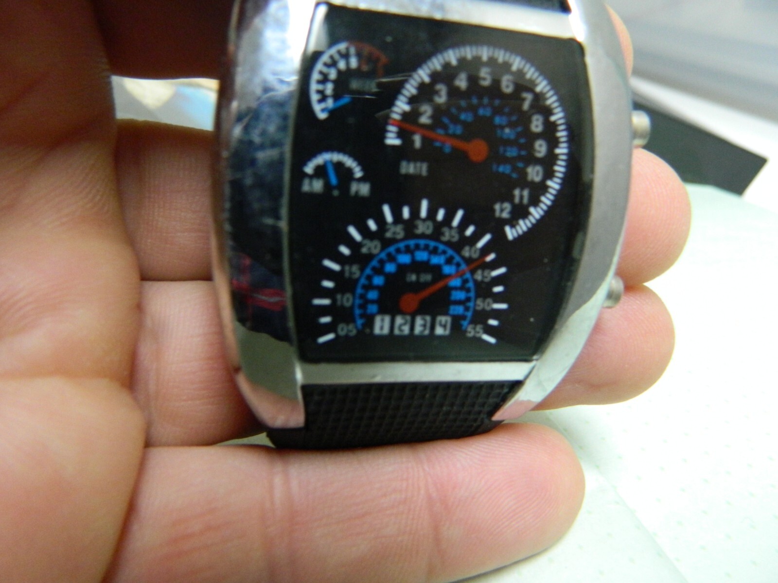 Car Speedometer Themed Watch
