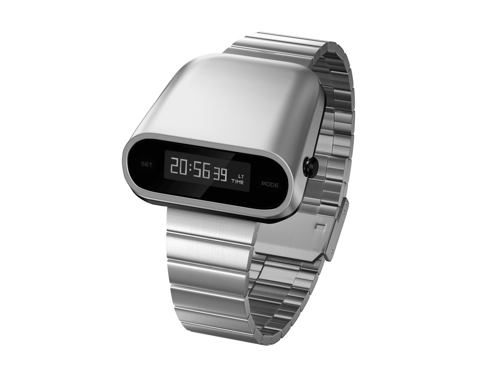 Tesla Tech Future Style Men’s Watch Retro Punk Sports Digital 3 Bar Stainless