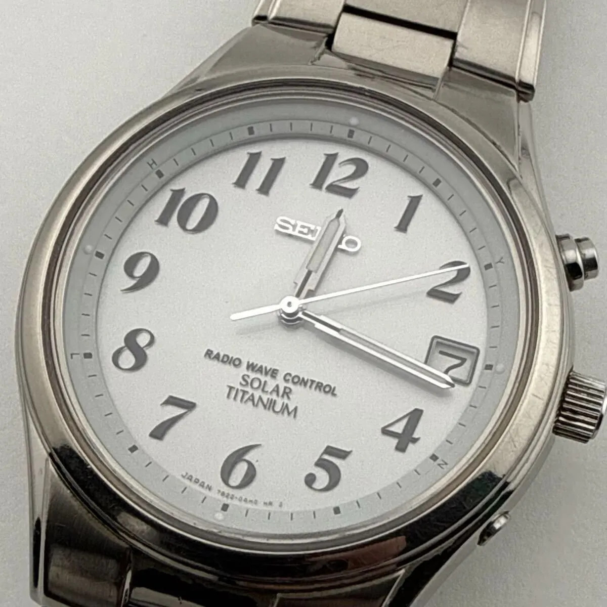 SEIKO 7B22-0AD0 Seiko Titanium Titanium Watch, Working Condition, Radio-Controll