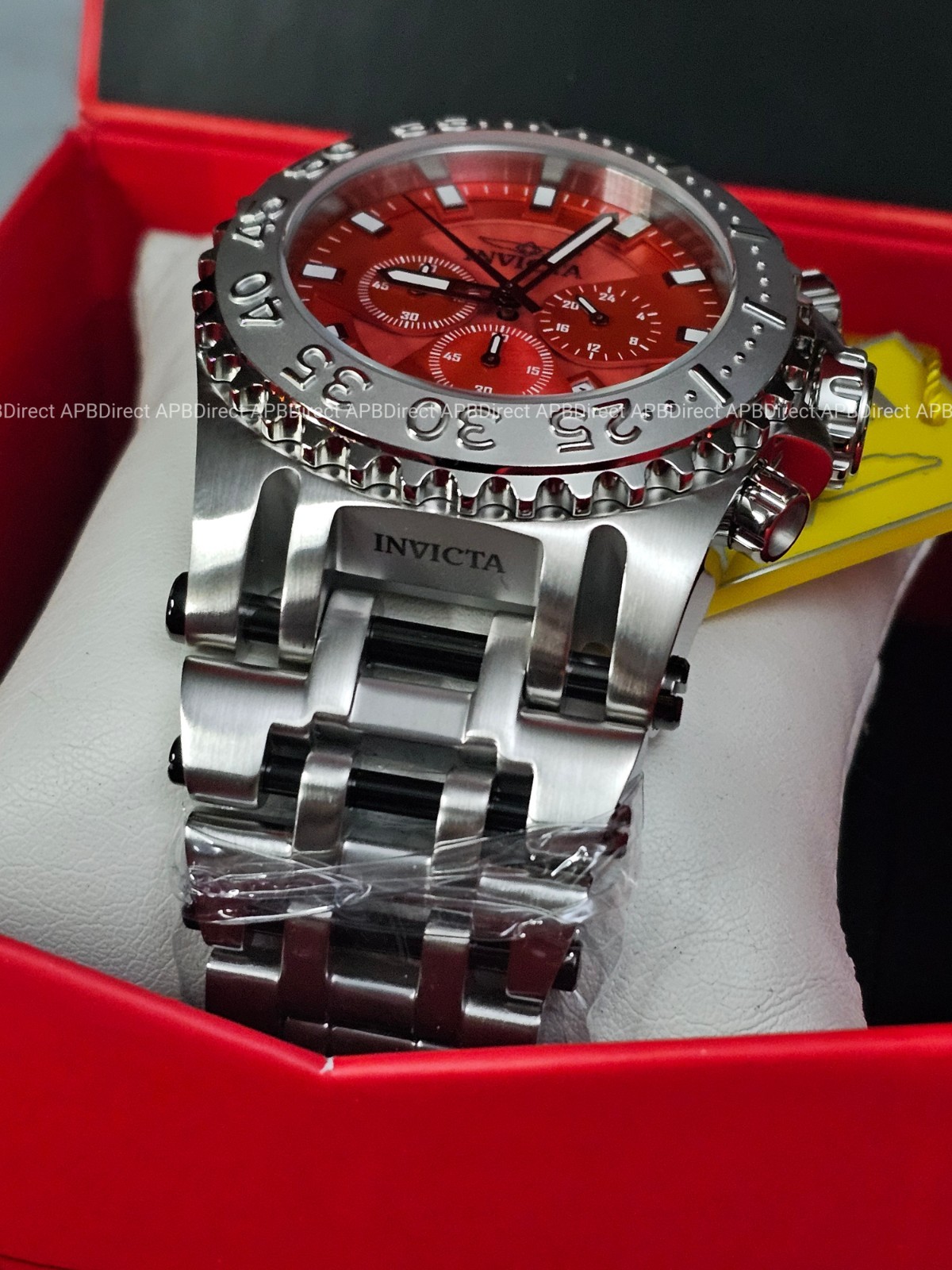 Invicta – CHAOS – Coalition Forces Silver Red – 50mm Chronograph Mens Watch