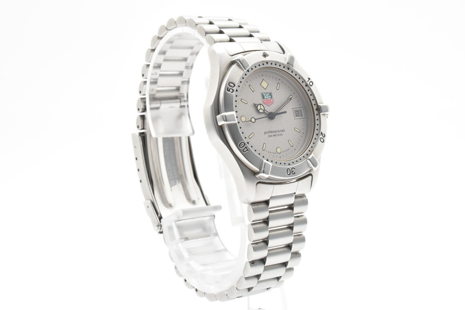 ▶️TAG HEUER 2000 Professional 962.213R Quartz Vintage Gray Dial Men’s Watch