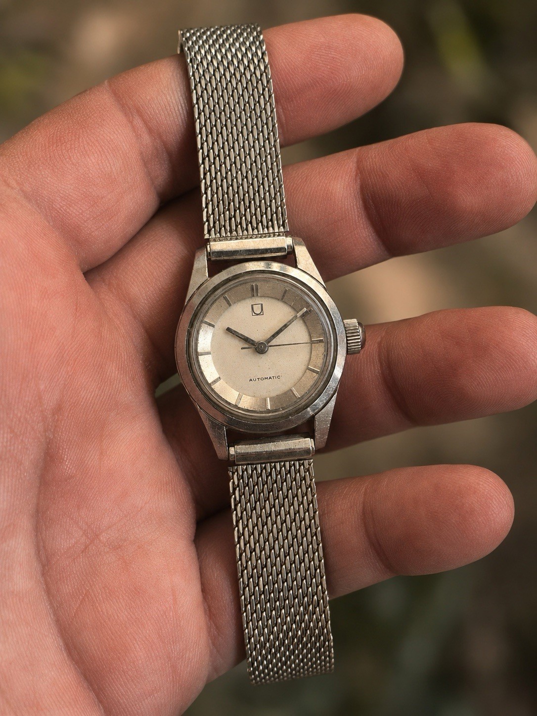 😍 RUNS GREAT! Gorgeous 1960s UNIVERSAL GENEVE Ladies 23mm POLEROUTER Automatic