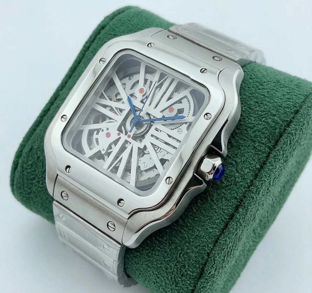 Custom Made Watch Mod Square Skeleton Automatic NH70