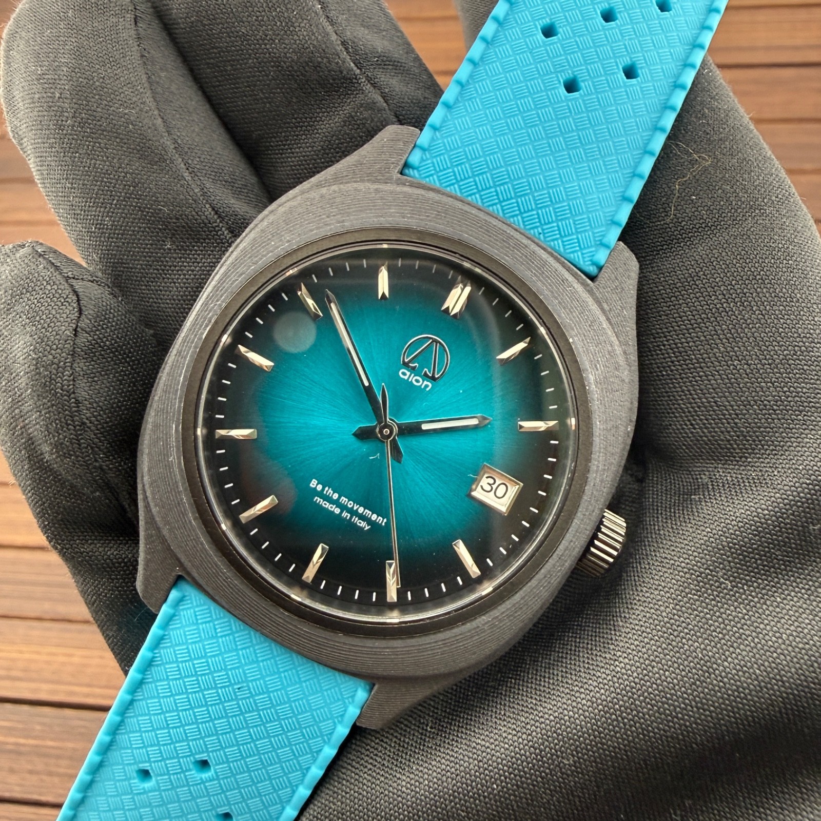Aion Made In Italy Automatic NH35 Carbon Fiber Case 40mm Men’s Watch New