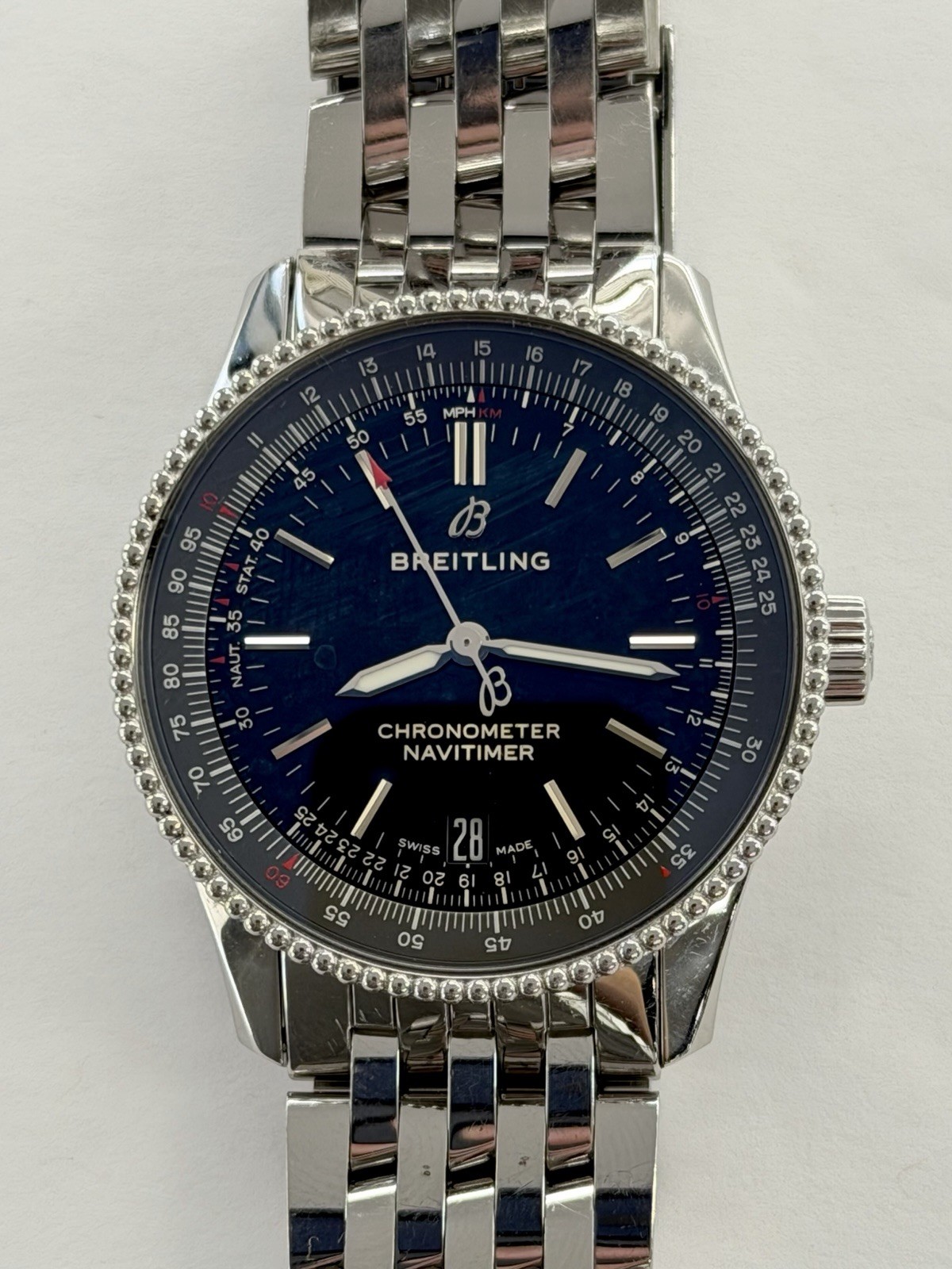 Breitling Navitimer Black Dial 38mm Automatic Watch A17325