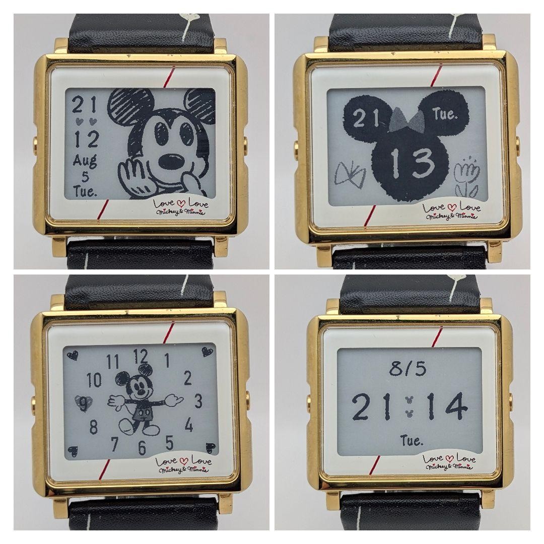 EPSON Smart Canvas Mickey Mouse Collaboration Digital Watch Japan Working Tested