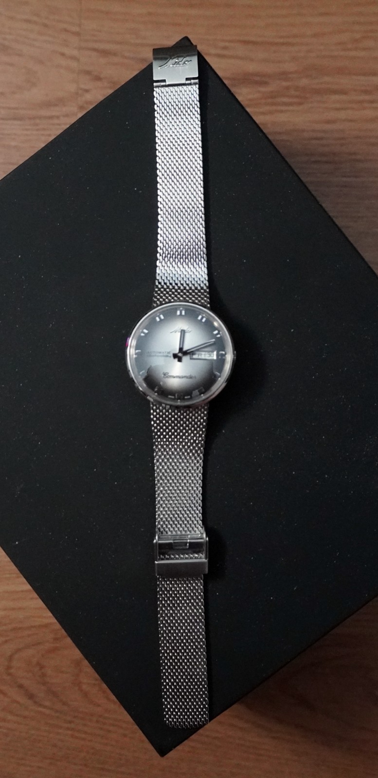 Mido Commander Shade Limited Edition 37mm SS Mesh Men’s Watch M8429.4.27.11