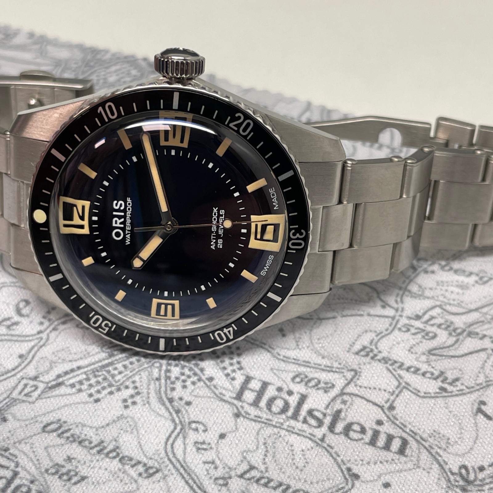 Oris Divers Sixty-Five 60th Anniversary 40mm Watch 0173377724034 Black Dial Stee