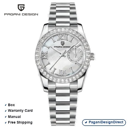 Pagani Design PD-1776 White Women Automatic Watch