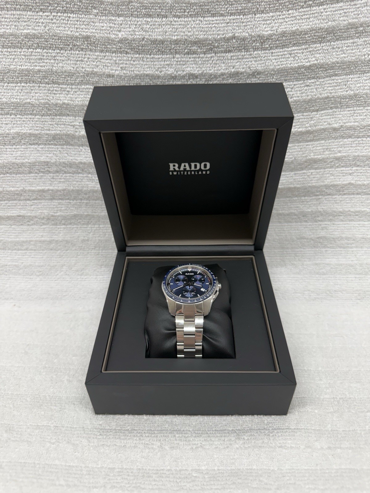 Rado Hyperchrome Quartz Chronograph Blue Dial Stainless Men’s Watch R32259203