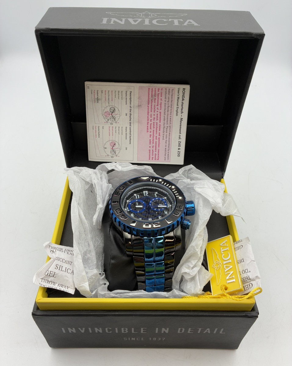 INVICTA MENS WATCH SHAQ BLUE WR FLAME FUSION CRYSTAL (CP2016399)