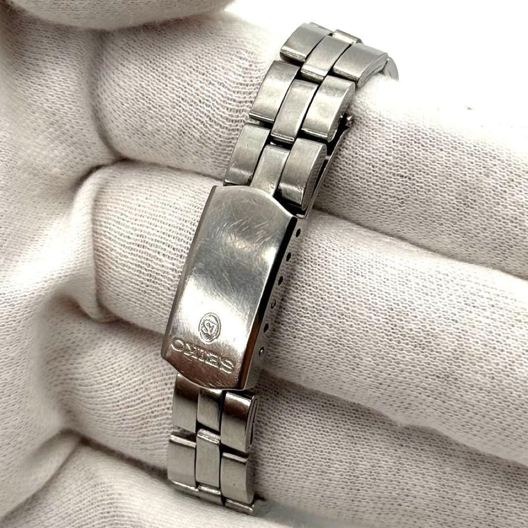 Working condition SEIKO manual winding ladies’ watch, date display, silver,