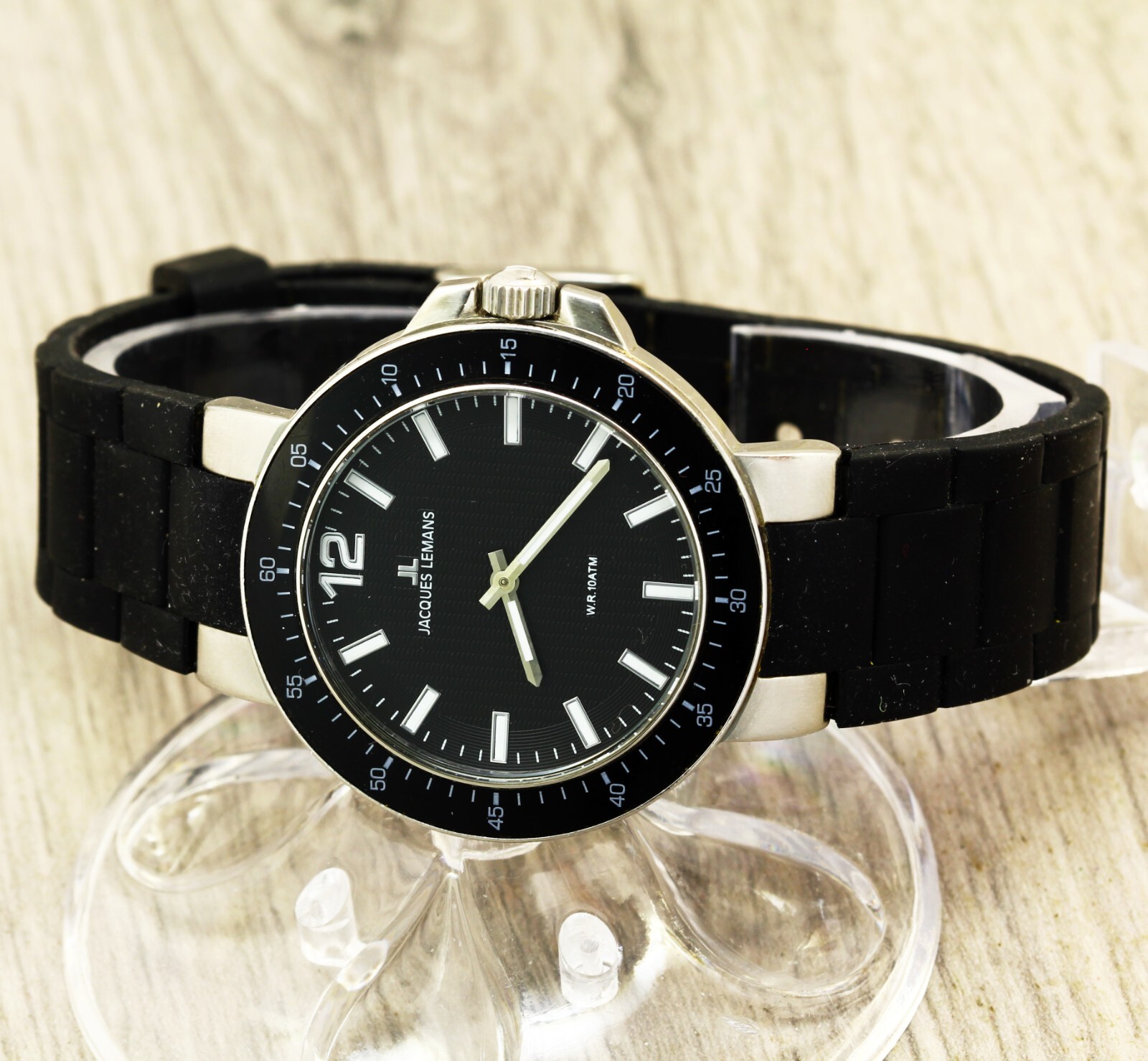 Jacques Lemans 1-1709 JL.AA Geneve quartz Swiss made stainless steel wristwatch