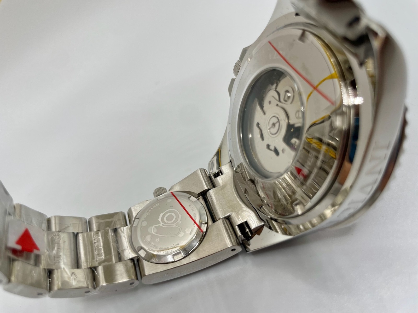 Invicta Dual Time Grand Diver Automatic Men’s Watch – 47mm, Steel (45814)